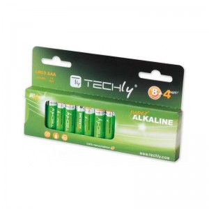 Techly Alkaline Batteries 1.5V AAA LR03 12 pcs (307018)