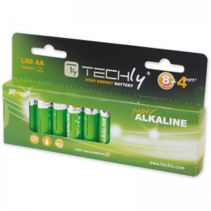 Techly Alkaline Batteries 1.5V AA LR06 12 pcs (306981)