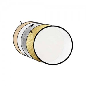 Caruba Collapsible Reflector 5-in-1 Gold, Silver, Sunyellow, White, Transparent 80cm (8718485012938)