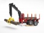 Bruder Forestry Trailer with Loading Crane and Grab (02252)
