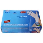 Binis Practic Super Plus 100 Latex disposable single use gloves, size medium