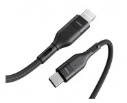 VEGER CL01 USB-C to Lightning Cable 1.2m for Apple iPhone / iPad, with Nylon Weave, Black