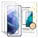 Wozinsky 2 pcs. Full Glue Tempered Glass Samsung Galaxy S23 9H Full Screen Tempered Glass with Black Frame (9145576269497)