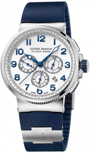 Ulysse Nardin Marine Chronograph Manufacture Mens Watch Model 1503-150-3.60