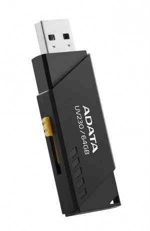 Adata UV230 USB Flash Drive USB 2.0 Black 64GB (AUV230-64G-RBK)