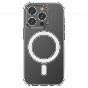 Hurtel MagSafe Magnetic Case for iPhone 15 Pro Clear Magnetic Case - Transparent (9145576280447)