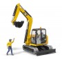 Bruder Cat Mini Excavator with Worker (02466)