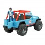 Bruder Jeep Cross Country Racer Blue With Driver (02541)
