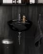 Gustavsberg Small Bathroom Sink Estetic 410350 - For Bolt Mounting 50cm Ceramicplus Black (410350S0)