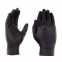 Binis Practic Super Plus 10 Black disposable nitrile exam gloves, size medium