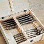 Zwilling Steak Cutlery Set in Rustic Wooden Box, Stainless Steel, 12 Pieces (07150-359-0)