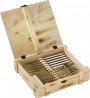 Zwilling Steak Cutlery Set in Rustic Wooden Box, Stainless Steel, 12 Pieces (07150-359-0)