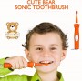 Chain-Peak Kids Sonic Electric Toothbrush Orange + 8 Heads (B09MLNRDPR)