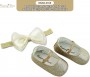 Rising Star Baby Girls Shoes and Headband Gift Box Set, Gold Bow, 6-12 Months (GNXB0495AZ2)