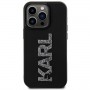 Karl Lagerfeld 3D Rubber Glitter Logo Case for iPhone 15 Pro Max - Black (3666339166625)